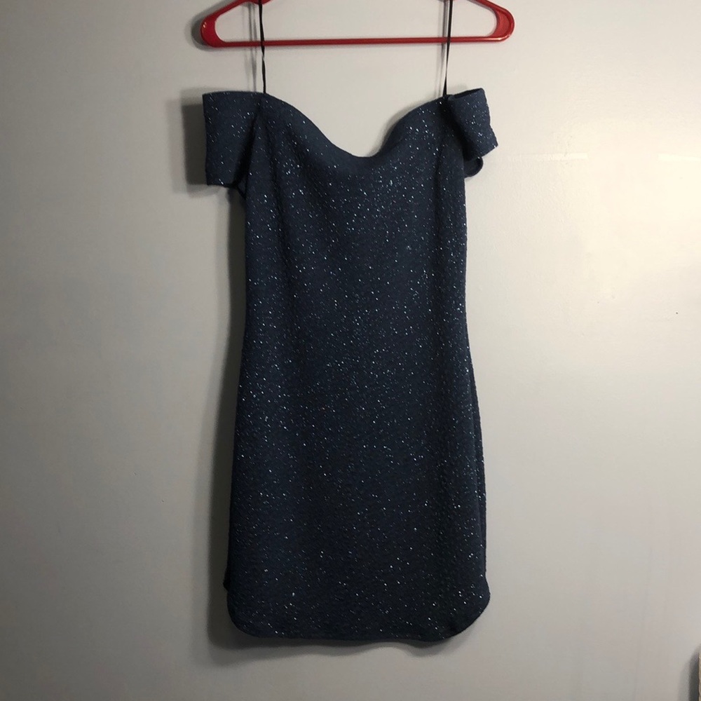 Blue cocktail dress